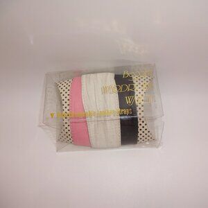 3 Vintage Becora Leather Watch Bands Straps Black Pink White Replacements